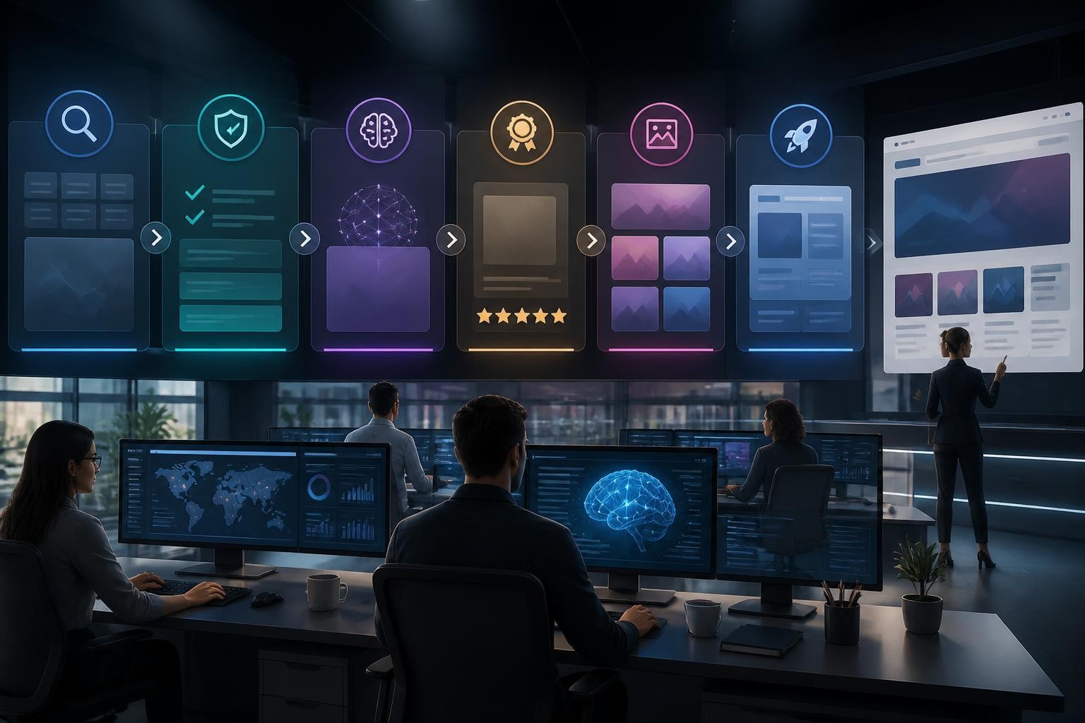 Ilustrasi editorial: Automasi WordPress portal editorial
